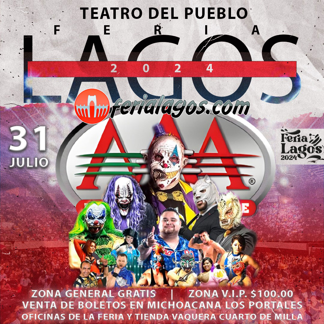 Lucha Libre AAA en Feria Lagos 2024